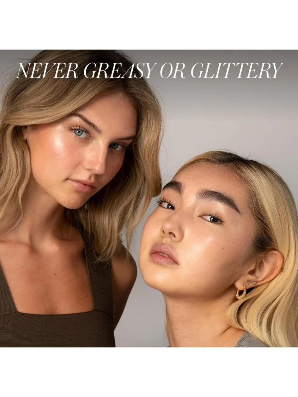 Natural Cream Highlighter for Face & Body - Hydrating Dewy Glow, Non-Glittery